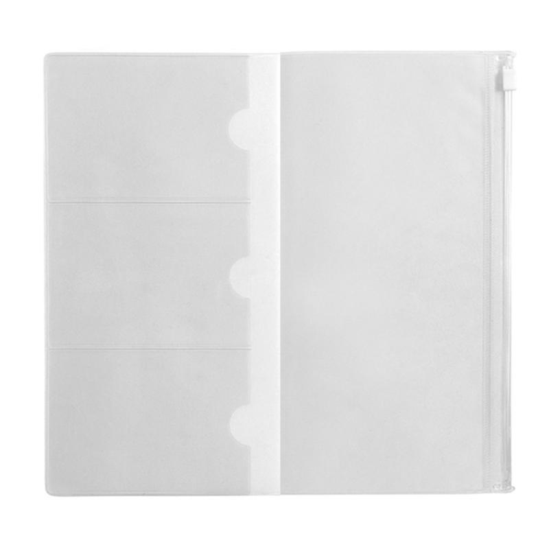 Travel Accessories Passport Holder - Midori Travelers Notebook PVC Zipper Bag