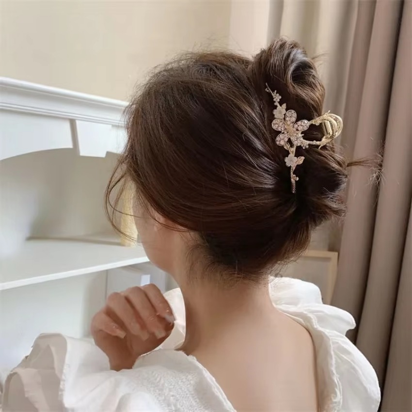 Travel Accessories Girls - 1 Pcs Metal Hair Claw Pearl