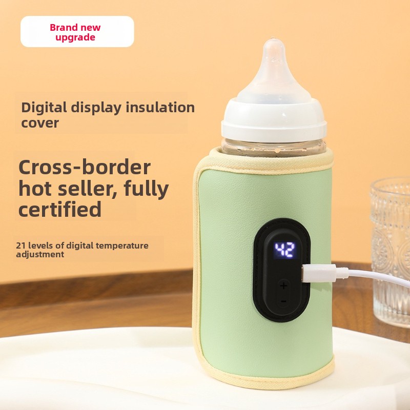 Travel Accessories For 3 Year Old - Portable Digital Display Baby Bottle Warmer