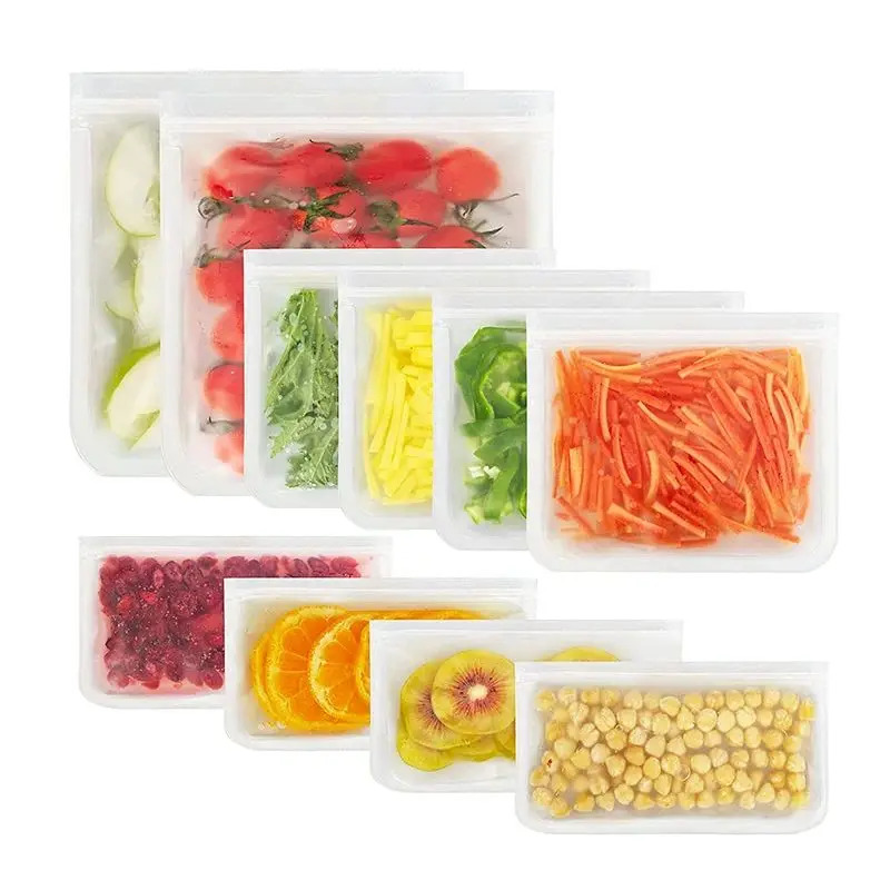Reusable Zip Bag - Silicone Food Storage Containers Reusable Food