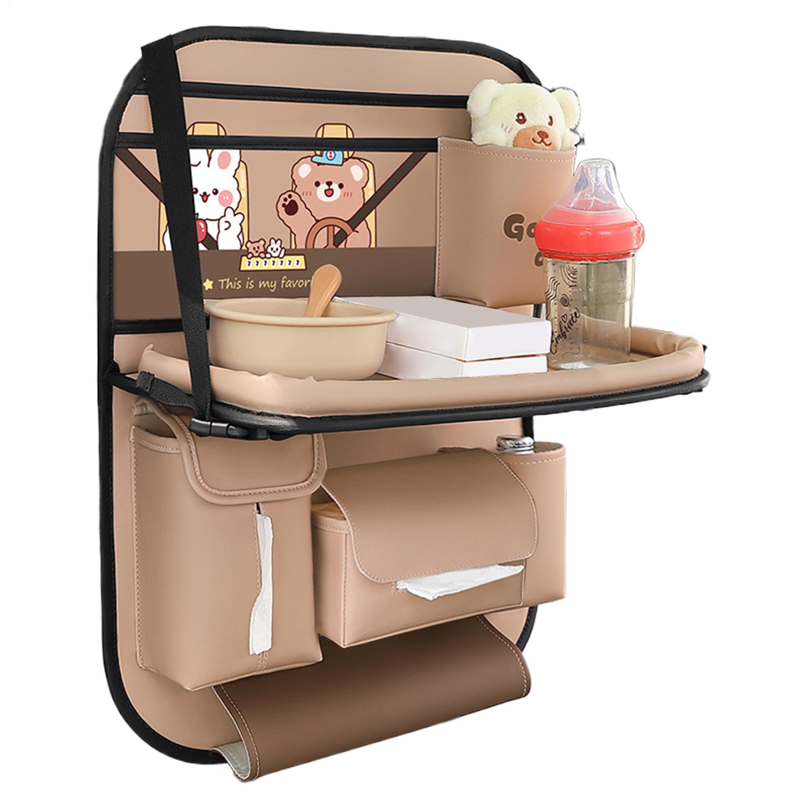 Car Seat Travel Bag - Car Organizer Back Seat Multifunctional Foldable