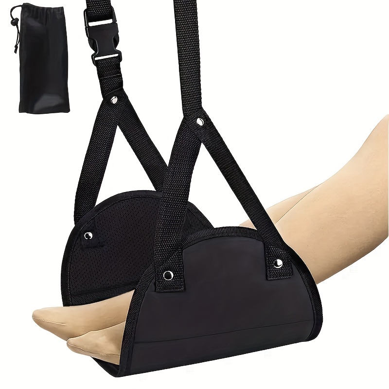 Quality Travel Accessories - Comfortable Airplane Foot Hammock Made With
