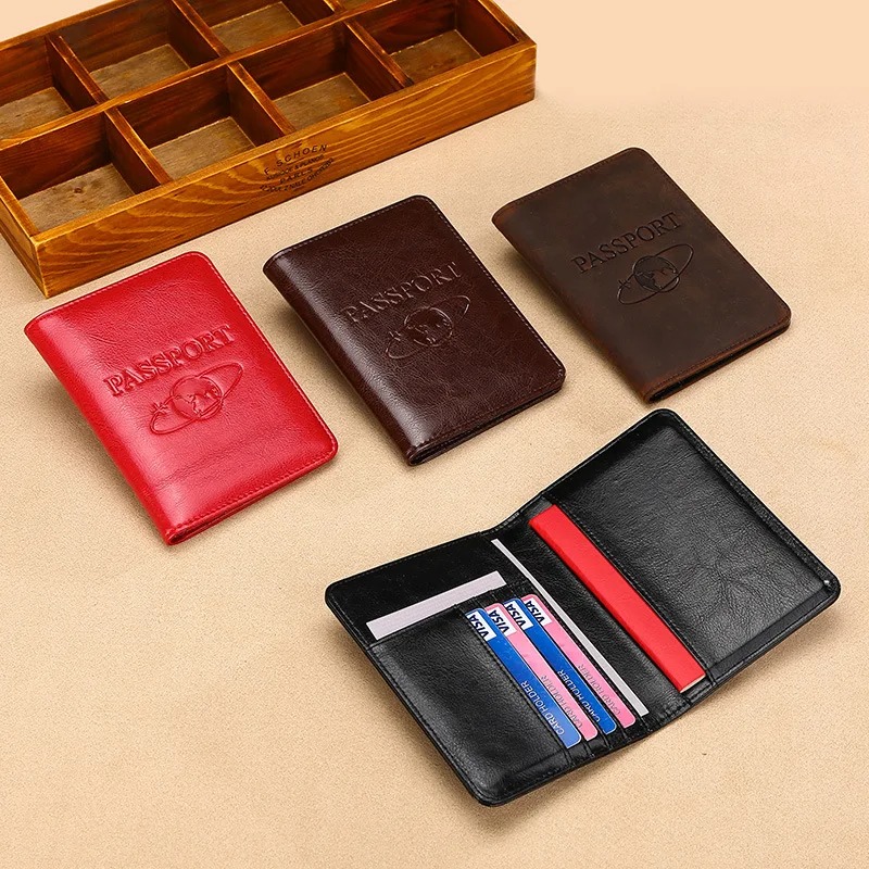 Unisex Genuine Leather Passpor - Travel Accessories Rfid review and price