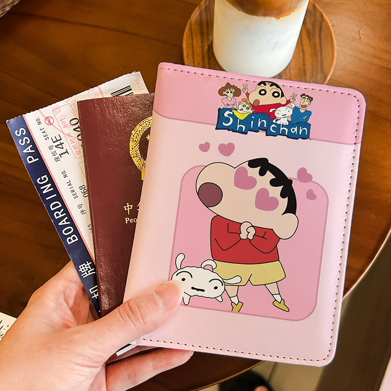 Kawaii Shin Chan Cute Passport - Travel Accessories For Japan Trip review and price