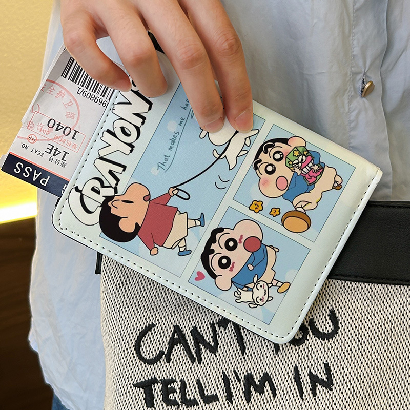 Kawaii Shin Chan Cute Passport - Travel Accessories For Japan Trip review and price