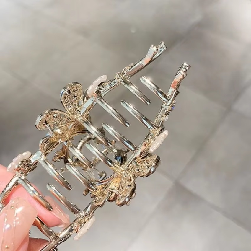 1 Pcs Metal Hair Claw Pearl Ha - Travel Accessories Girls review and price