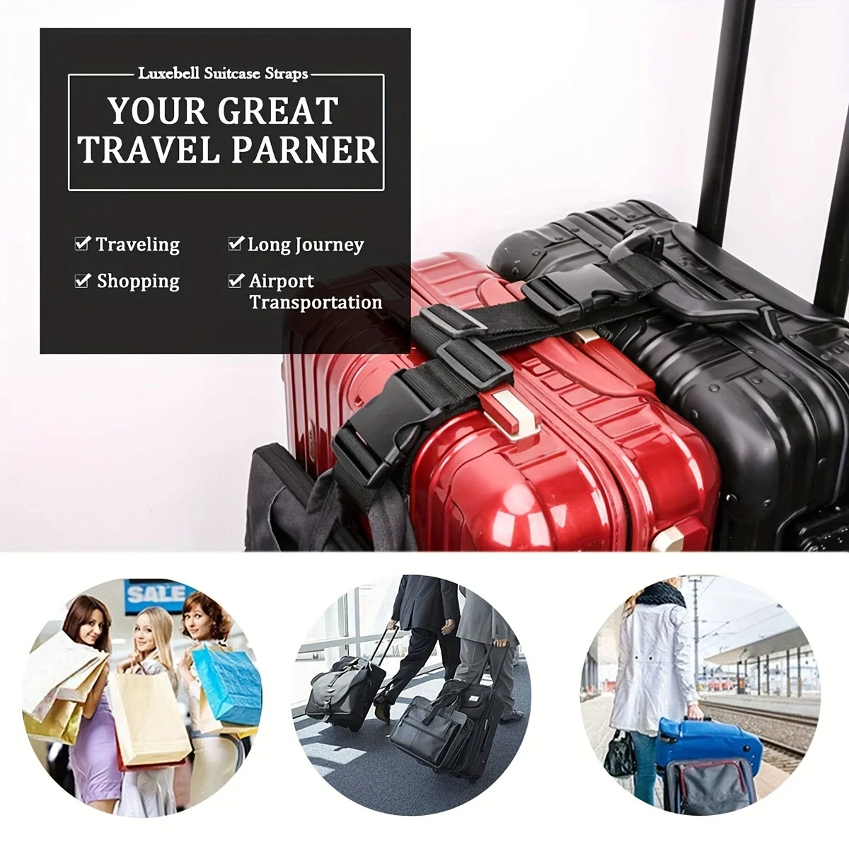 1pc Simple Adjustable Luggage  - Quality Travel Accessories review and price