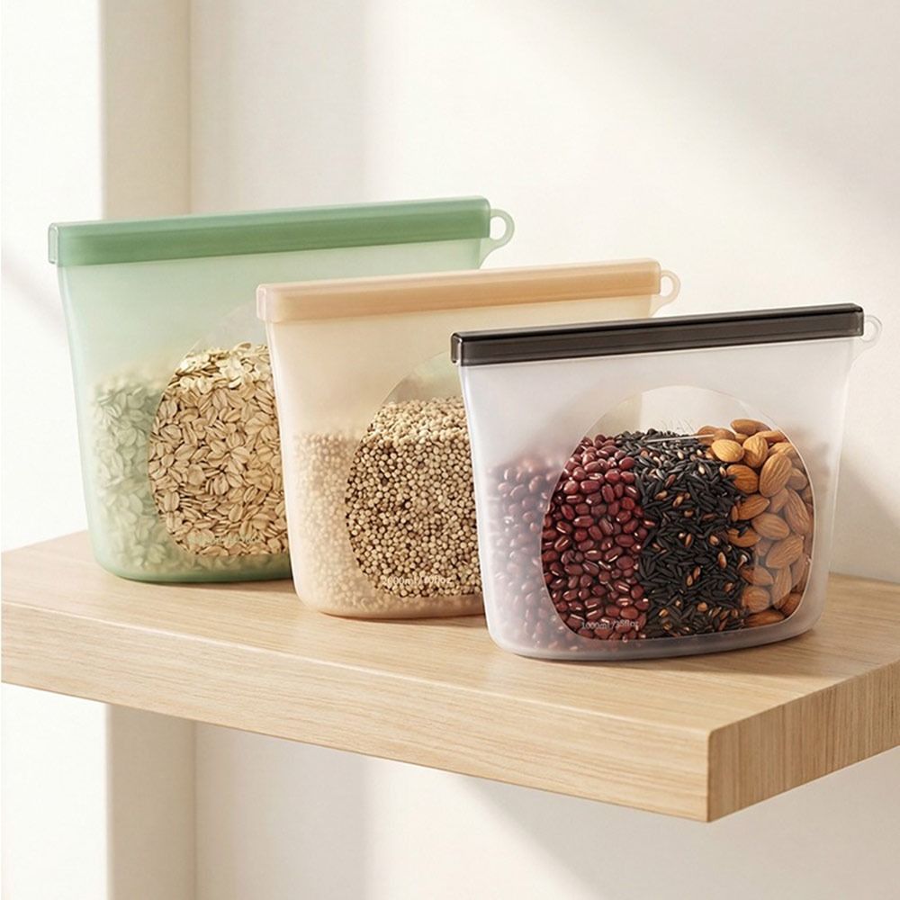 Silicone Food Preservation Bag - Reusable Zip Bag review and price