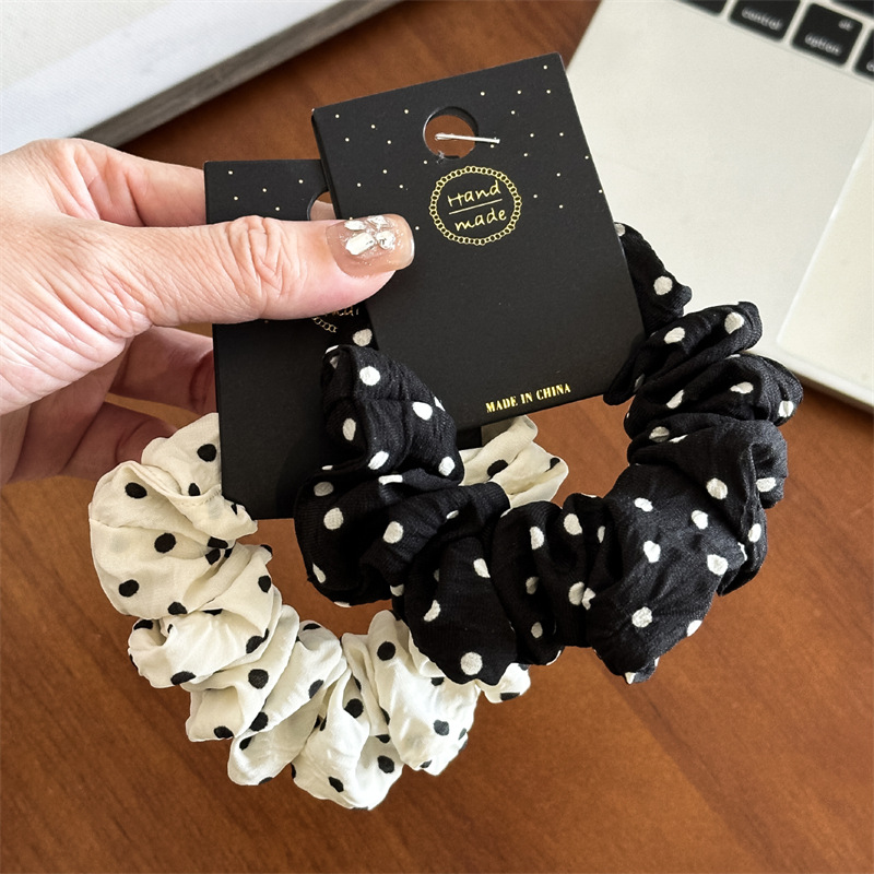 11cm/14cm Dot Cloth Scrunchies - Travel Accessories Girls review and price