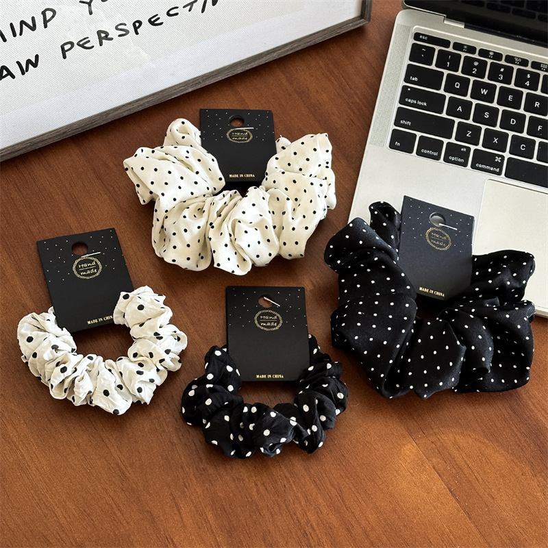 11cm/14cm Dot Cloth Scrunchies - Travel Accessories Girls review and price