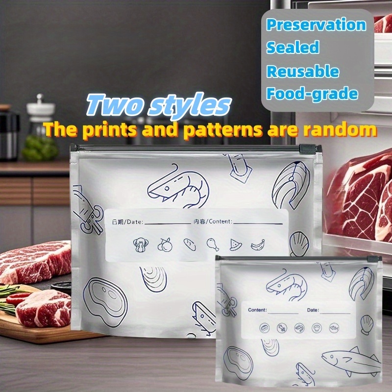 10/60pcs Aluminum Foil Storage - Reusable Zip Bag review and price