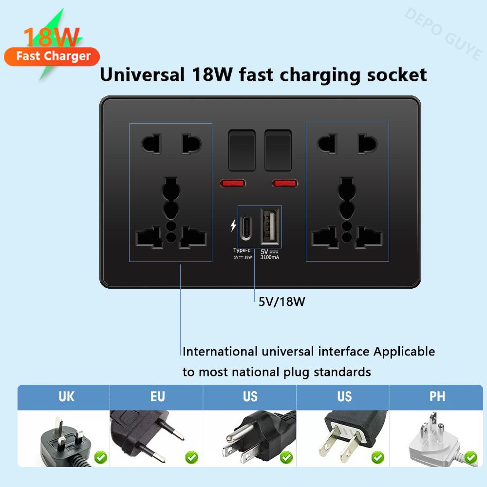 Universal Black USB Type-C 18W - Travel Accessories Uk review and price