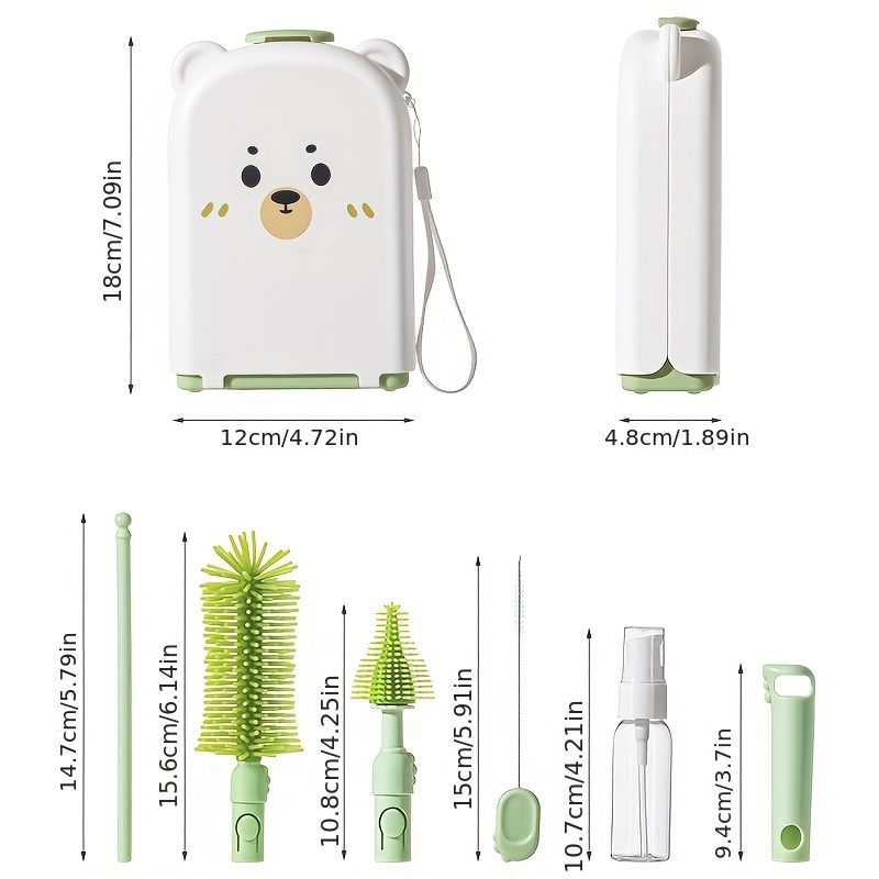 Travel Baby Bottle Brush Set - - Travel Accessories For 3 Year Old review and price