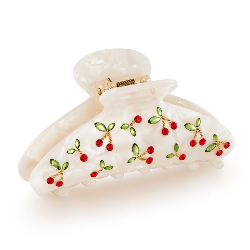 1pc Cherry hair clip, rhinesto - Quality Travel Accessories review and price