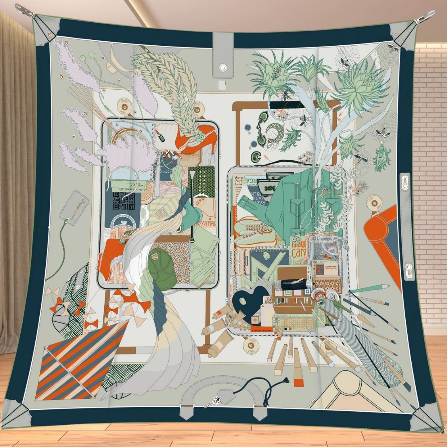 90cm Twill Silk Like Square Sc - Quality Travel Accessories review and price