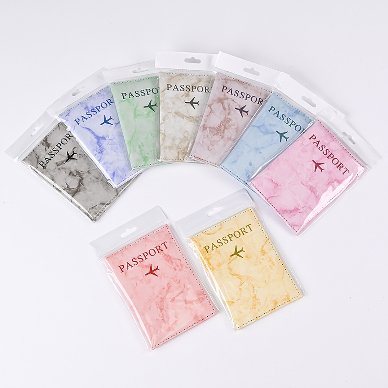Macaron Color Marble Pattern P - Travel Accessories Passport Holder review and price