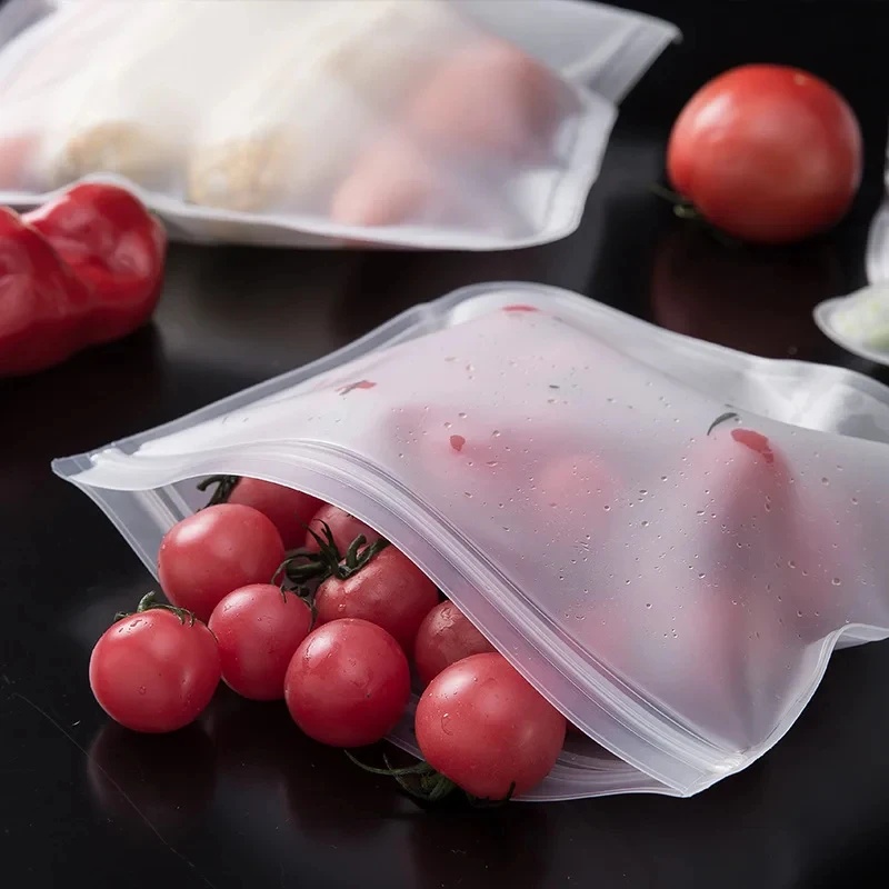1-4pcs Silicone Food Storage B - Reusable Zip Bag review and price