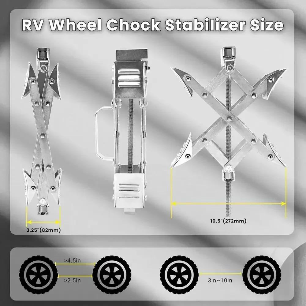 X-Shaped RV Wheel Chock Fit 3. - Travel Accessories review and price