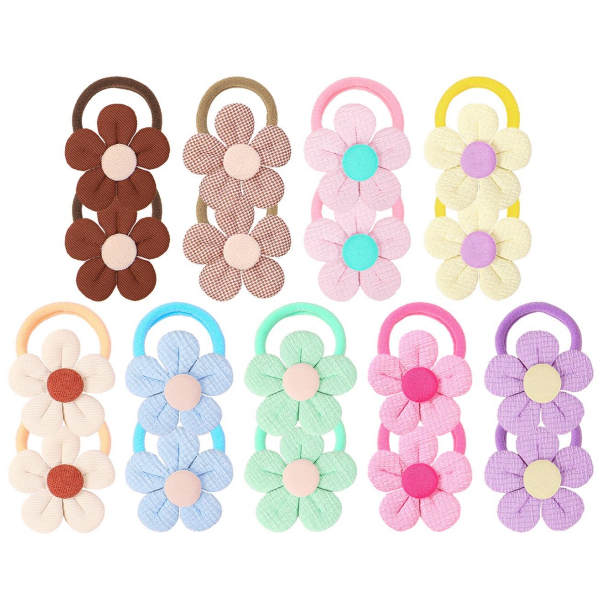 18pcs Sunflower Hair Ties Kids - Travel Accessories Girls review and price