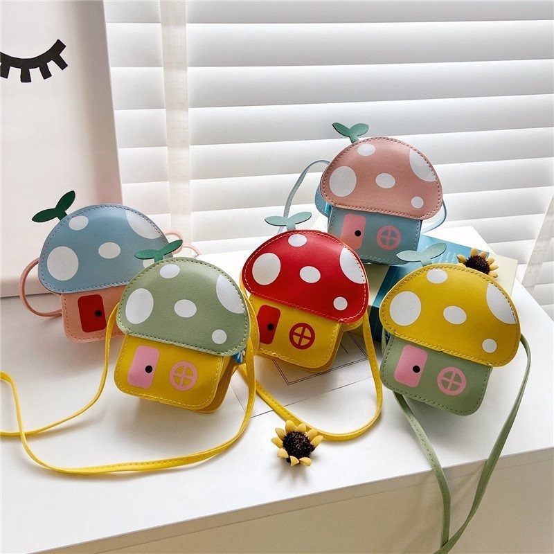 Cute Mushroom House Shaped Coi - Travel Accessories Girls review and price