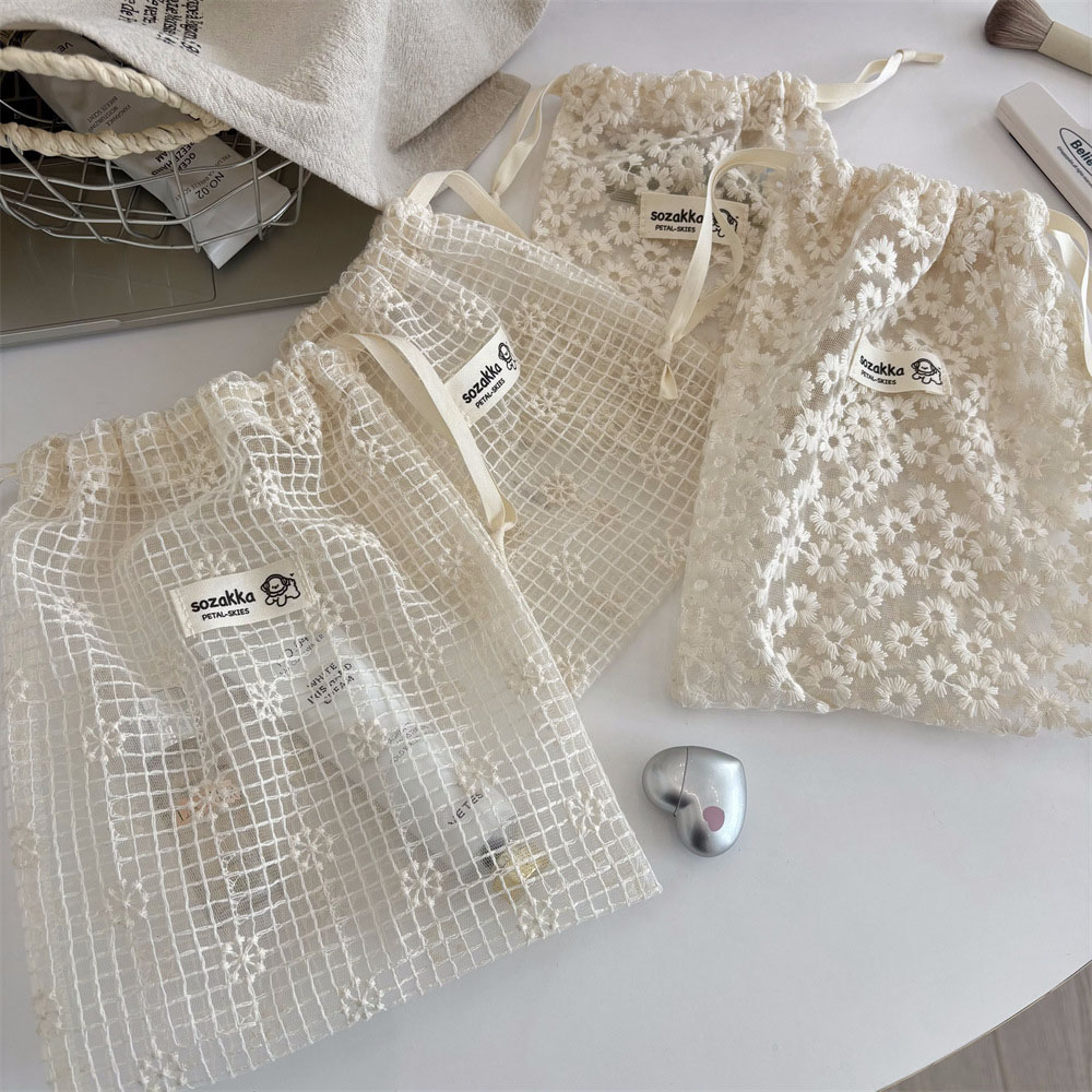 Lace Embroidered Daisy Mesh Dr - Travel Accessories Deals review and price