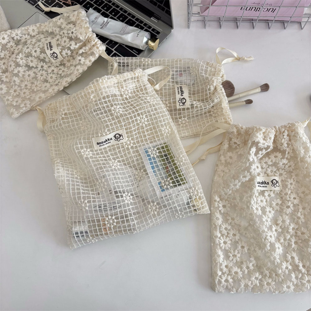 Lace Embroidered Daisy Mesh Dr - Travel Accessories Deals review and price