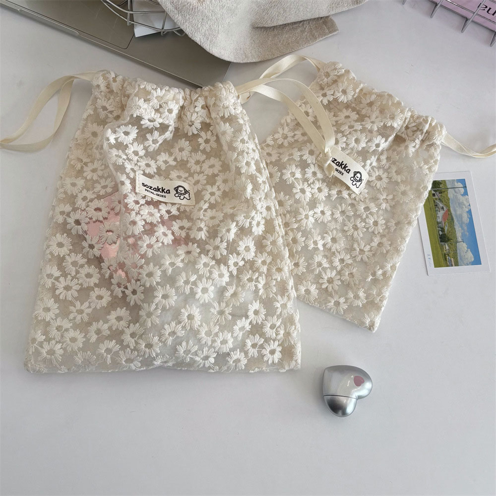 Lace Embroidered Daisy Mesh Dr - Travel Accessories Deals review and price
