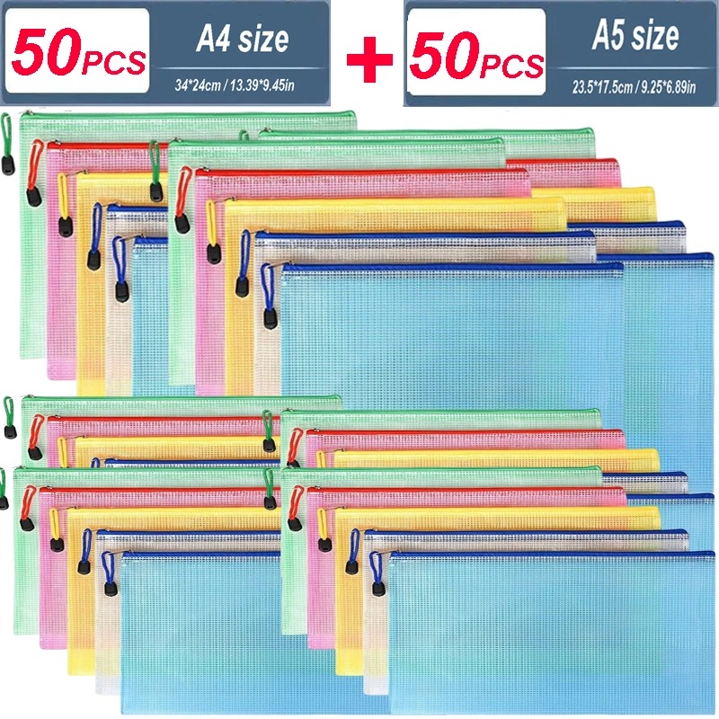 5/20/50/100PC Stationery Stora - Reusable Zip Bag review and price