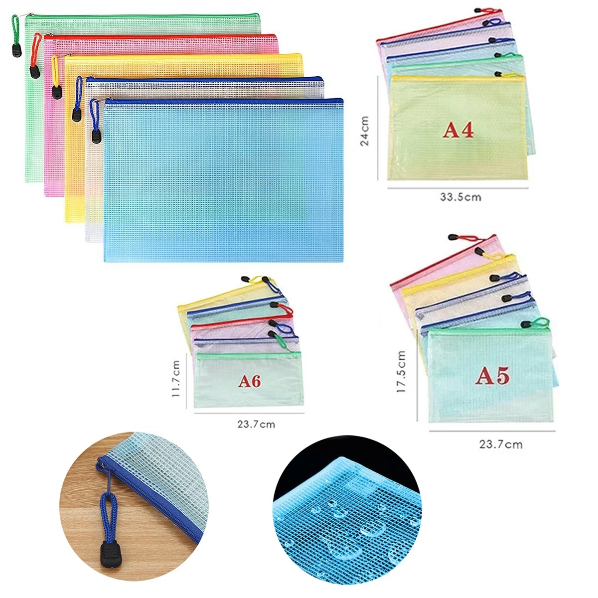 5/20/50/100PC Stationery Stora - Reusable Zip Bag review and price