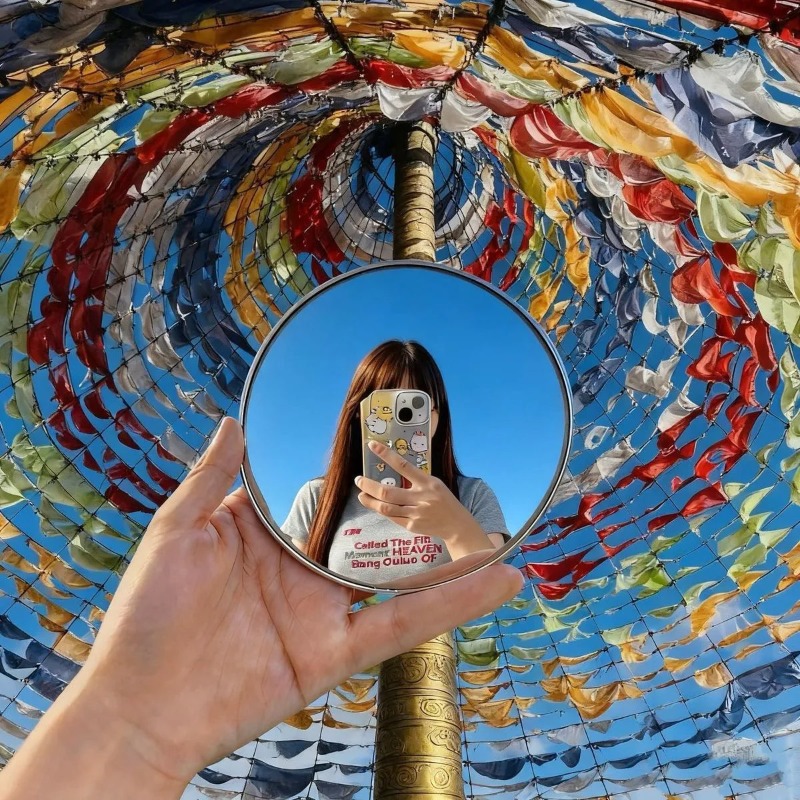 Portable Round Convex Mirror H - Travel Accessories Deals review and price