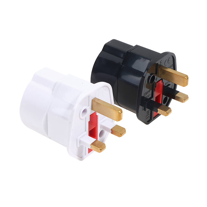 1Pc EU Euro 2 Pin To UK 3 Pin  - Travel Accessories Uk review and price