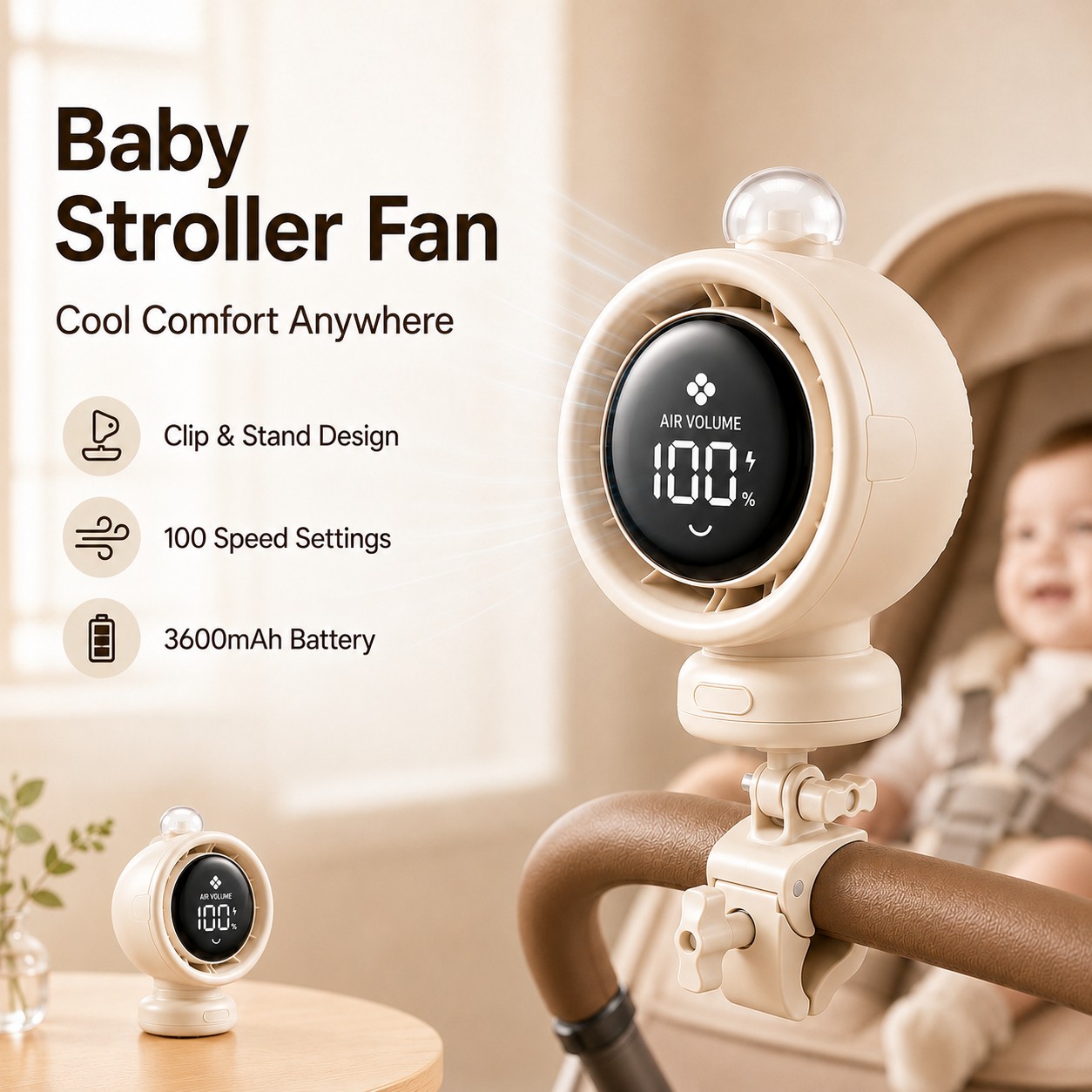 2026 New Portable Stroller Fan - Car Seat Travel Bag review and price